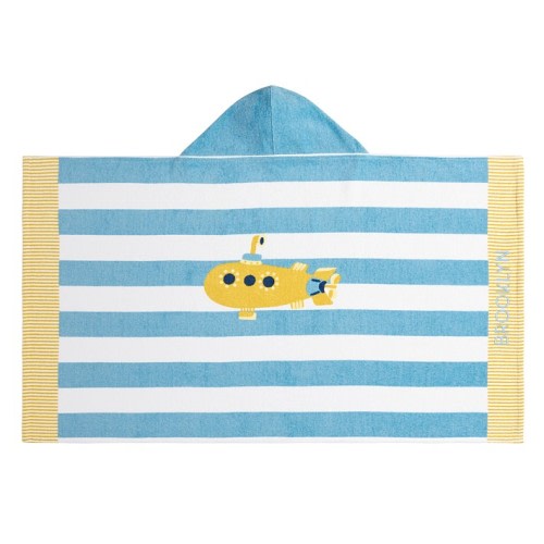 Rugby Stripe Submarine Beach Hooded Towel