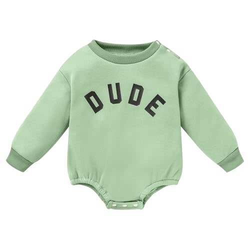 GRNSHTS Newborn Baby Boy Outfit Long Sleeve Oversized Romper Toddler Boy Coming Home Outfit Baby Boy Fall Winter Clothes