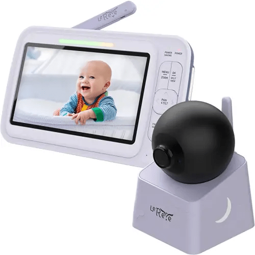 5" HD Baby Monitor with Camera and Audio, Model: LeMove 50, No WiFi, A.N.R. Auto Noise Reduce, Pan Tilt Zoom, Long Range, 20 Days Battery Life in ECO Mode, Lullaby, 2-Way Audio, Ideal Gift