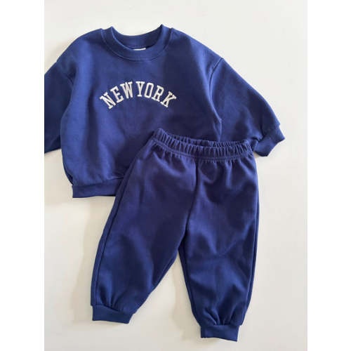 Toddler New York Embroidery Sweatshirt and Jogger Pants Set (12m-4t) - 2 Colors | AT NOON STORE