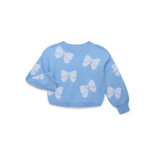 Nik & Leksi Girls Jacquard Bow Sweater, Sizes 4-16