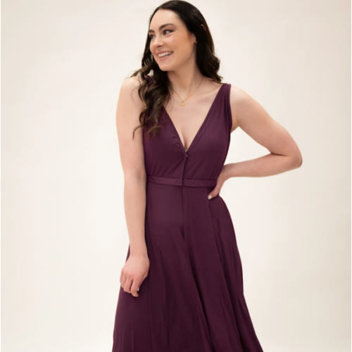 Juliet Labor & Postpartum Gown in Plum-Limited Time – Lila