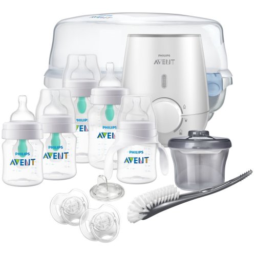 Philips Avent Anti-colic Baby Bottle with AirFree Vent Gift Set, SCD397/02