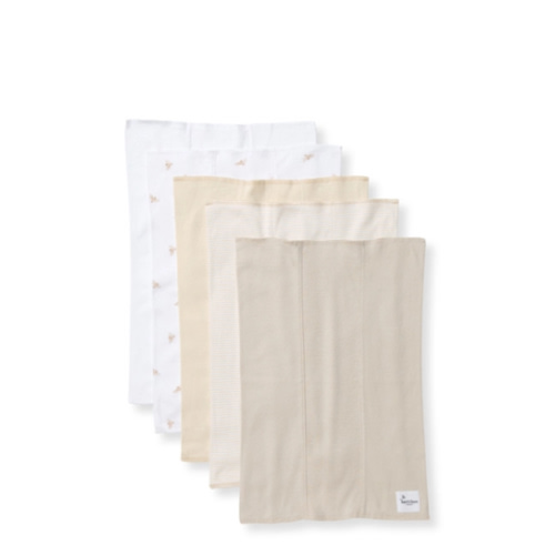 Golden Bee Organic Cotton Burp Cloths 5 Pack
