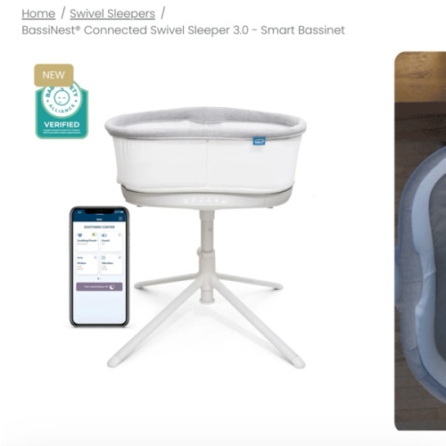 HALO BassiNest® Connected Swivel Sleeper 3.0 Smart Bassinet