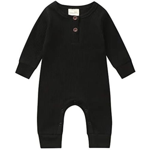 Newborn Baby Boy Girl Knitted Romper Jumpsuit Solid Long Sleeve Legging Bodysuit Playsuit Clothes Winter 0-18M