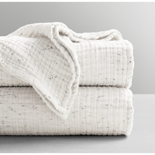 Speckled Featherlight Cotton Gauze Stroller Blanket | RH Baby & Child