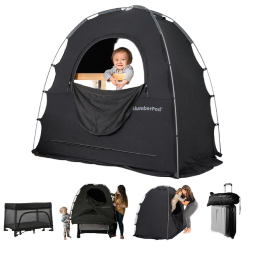SlumberPod 3.0 Sleep Canopy, Black with Gray Accents