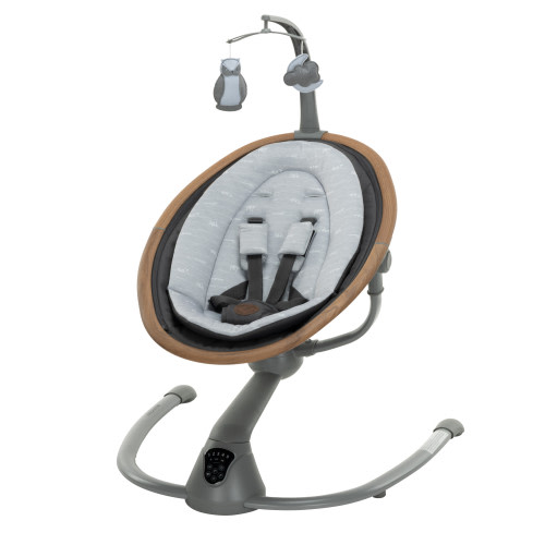 Maxi-Cosi Cassia Baby Swing, EcoCare Fabric, 360° Rotation, On Safari Gray