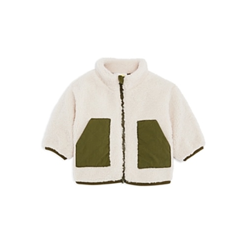 Unisex Sherpa Jacket - Baby In Tan