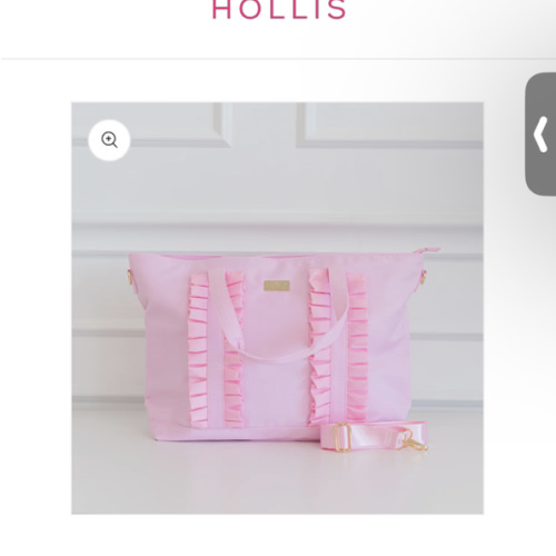 Ruffled Nylon Tote Bag