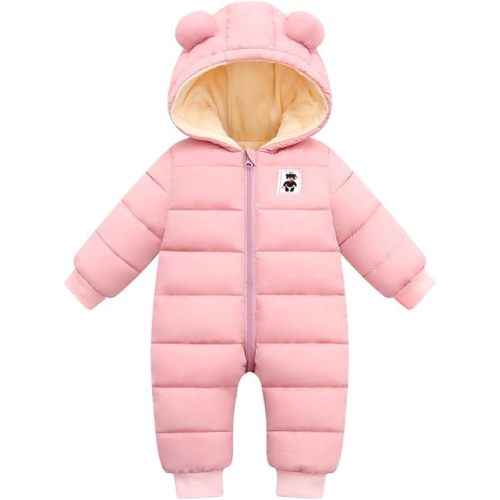 Cute Baby Boys Snowsuit New Born baby girls Winter Coat Toddler Clothes