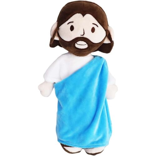 Jesus Plush Doll Guardian Mary Stuffed Animal Baptism plushie Savior Toy for Church Sunday School Religious Easter