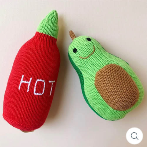 Baby Gift Set - Hot Sauce & Avocado Rattles | Estella