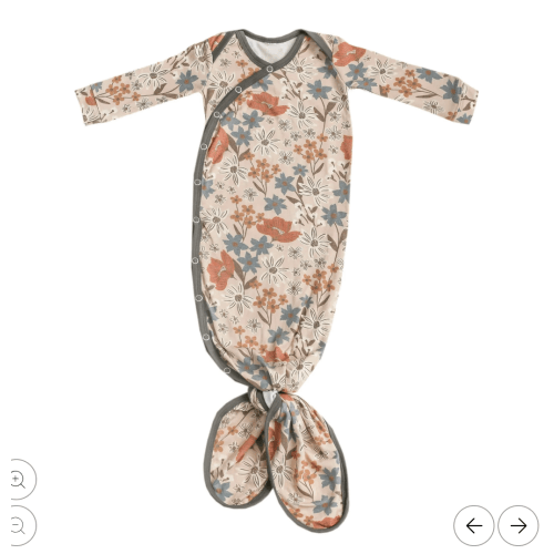 Newborn Knotted Gown - Eden