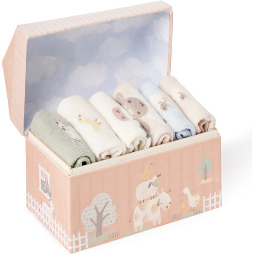 On The Farm Socks 0-12M, Multicolors - Elegant Baby | Maisonette