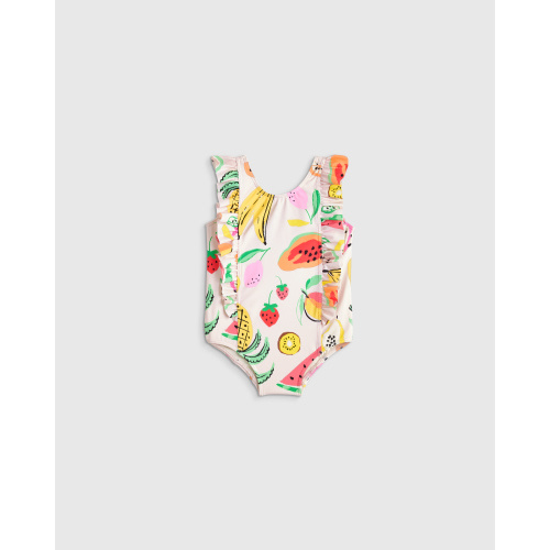 Ruffle One Piece Swimsuit - Baby in Fruit Punch
