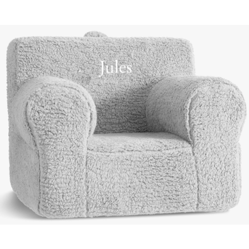 Oversized Anywhere Chair®, Gray Cozy Sherpa