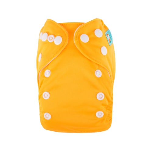 ALVABABY Newborn Cloth Diaper - Adjustable,Washable,Reusable Cloth Diaper with Pocket for Baby under 12lbs (SB01A Yellow)