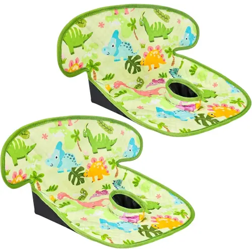 INFANZIA Dry Seat,Car Seat Protector Waterproof Carseat Liner Potty Training Toddlers, Baby and Infants, Piddle Pad for Carseats Strollers (Green, 2 Packs