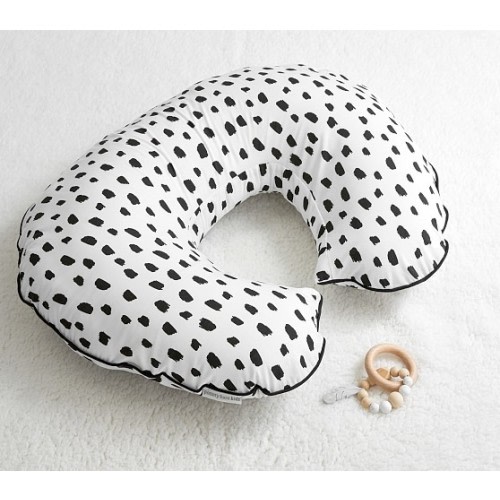 Black Brush Stroke Boppy® Bare Naked Nursing Pillow & Cover | Pottery Barn Kids