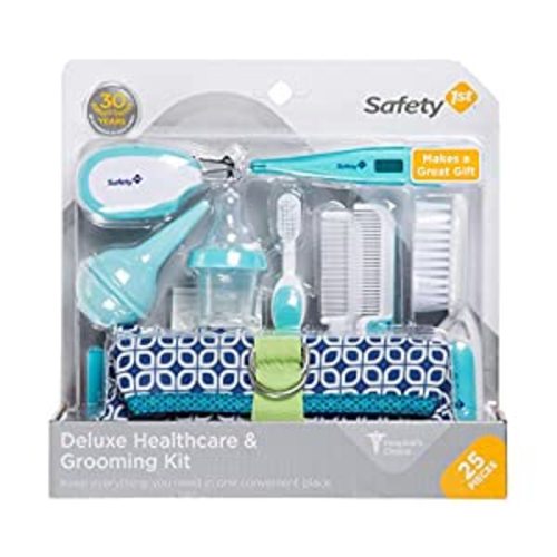 Amazon.com : Safety 1st Deluxe 25-Piece Baby Healthcare and Grooming Kit (Arctic Blue) : Baby