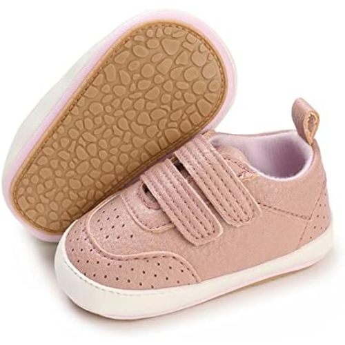 E-FAK Baby Shoes Boys Girls Infant Sneakers Non-Slip Rubber Sole Toddler Crib First Walker Shoes