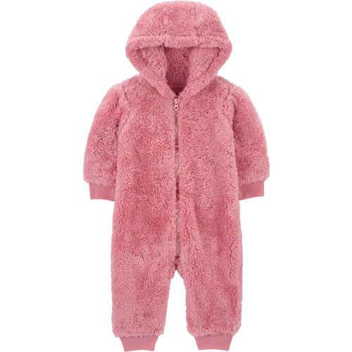 Carter's Child of Mine Baby Girl Hooded Jumpsuit, One-Piece, Sizes 0/3-24 Months
