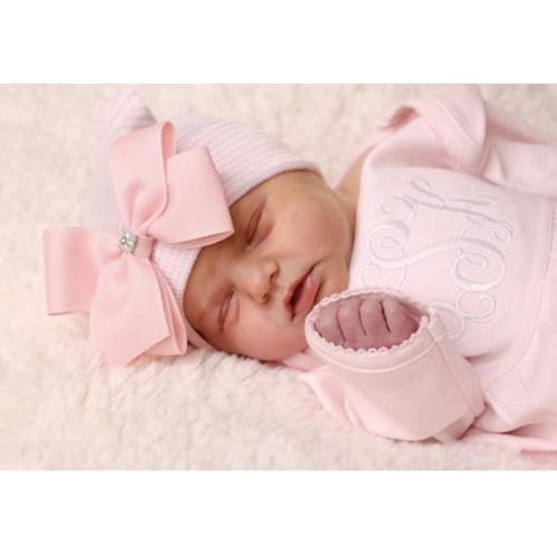 Baby Girl Coming Home Outfit Monogrammed Gown Personalized - Etsy