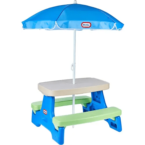 Little Tikes Easy Store Jr. Picnic Table with Umbrella