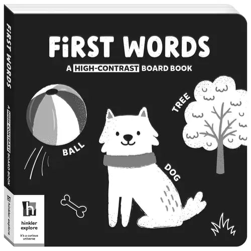 First Words A High-Contrast Board Book | Baby Bunting AU
