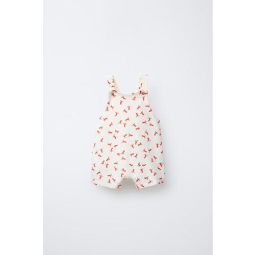 LOBSTER OVERALL SHORTS - Light ecru | ZARA United States