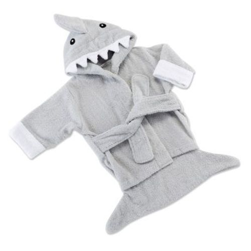 Baby Aspen Let The Fin Begin Blue Shark Robe (0-9m) | Ba14129bl