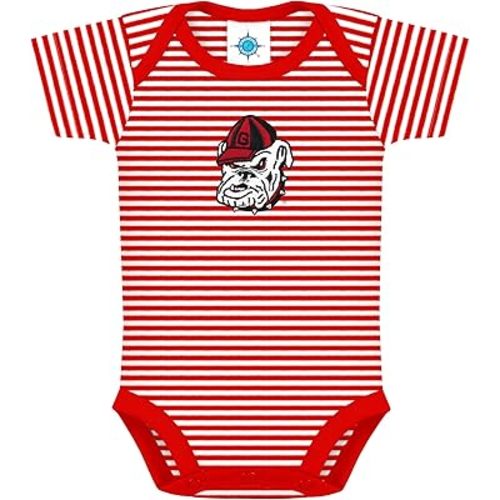 Creative Knitwear College Baby NCAA Infant Striped Bodysuit
