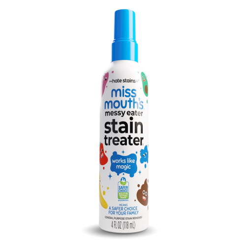 Miss Mouth's Messy Eater Stain Treater Spray for Baby & Kids, 4 oz, Newborn & Baby Essentials, Stain Remover for Food, Grease, Coffee & More, Gentle on Laundry, Fabric & Underwear