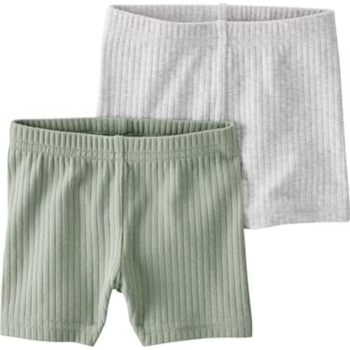 little planet by carter's Baby 2-Pack Shorts Made with Organic Cotton
