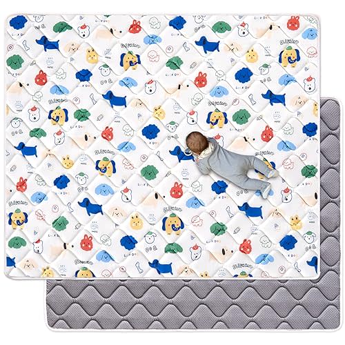 Premium Foam Baby Play Mat 79" X 71", Extra Large Activity Playmats for Babies,Toddlers, Infants, Soft Thicker Sponge Baby Mat for Floor, Play & Tummy Time, Machine Washable for Easy Care