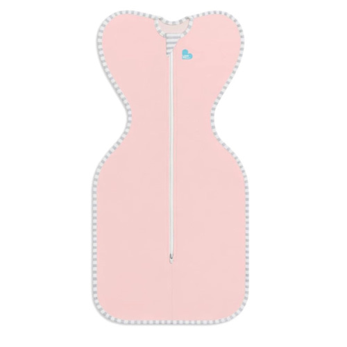 Love to Dream Swaddle UP Self-Soothing Sleep Sack 13-19 lbs., Dramatically Better Sleep, Snug Fit Calms Startle Reflex, 1.0 TOG, Dusty Pink, Medium