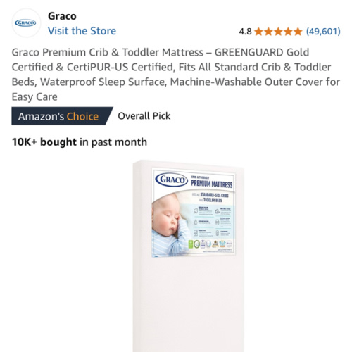 Amazon.com : crib mattress