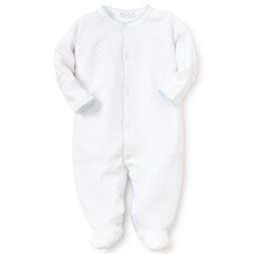 Blue Polka Dot Footie