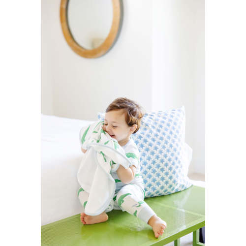 Baby Buggy Blanket - Gator Pond Pals with Buckhead Blue