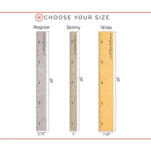 Farmhouse Boho Wooden Ruler Growth Chart Kids Décor Modern - Etsy