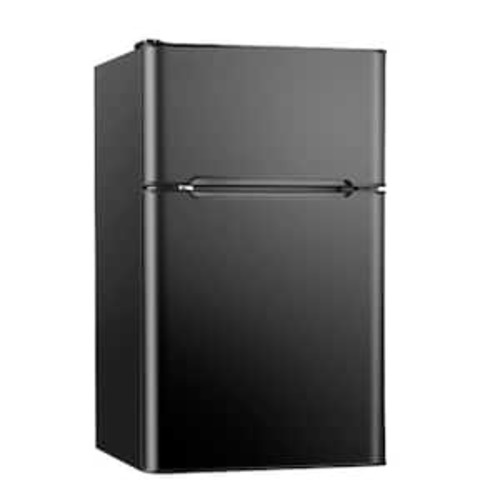 20 in. 3.2 cu. ft. Mini Refrigerator in Silver with Compact Freezer, 7 Temperature Control, Low Noise, 3D Cooling