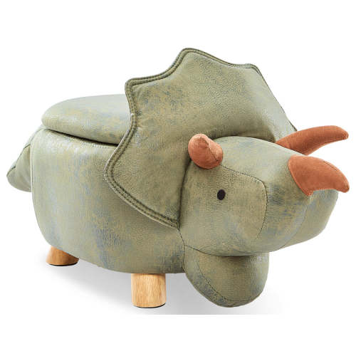 Dinosaur Storage Ottoman - Green