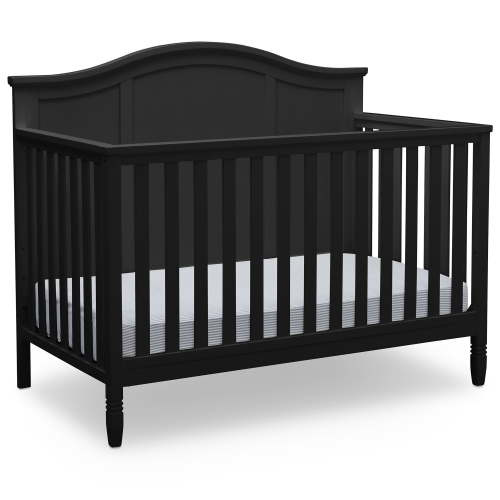 Delta Children Madrid 5-in-1 Convertible Baby Crib, Black