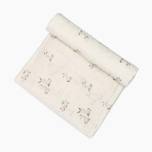 Crane Baby Avery Organic Cotton Single Swaddle - Bunny