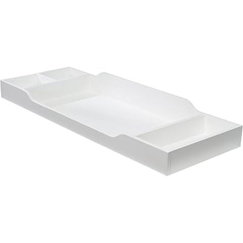 Sorelle Furniture Changing Table Topper for Dresser, Dressing and Diaper Changing Solution for Baby Dresser, Nursery Furniture-White