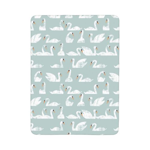 Fotbe White Swan Pattern Portable Diaper Changing Pad - Waterproof Foldable Baby Changing Mat - Travel Diaper Change Mat - Lightweight Changing Pads