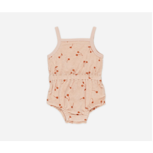 Terry Cinch Romper || Cherries – Quincy Mae