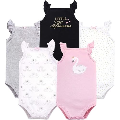 Hudson Baby Unisex Baby Cotton Sleeveless Bodysuits